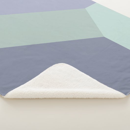 Couverture Sherpa Bloc de couleur géométrique Abstrait (3/4)