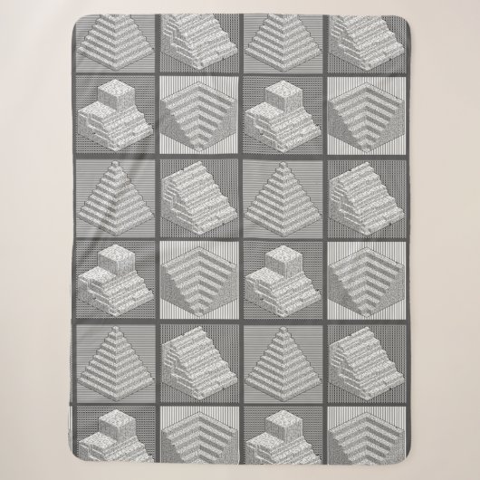 Couverture Sherpa Blocks Maze Puzzle Sherpa Blanket (Devant)