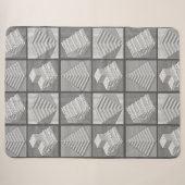 Couverture Sherpa Blocks Maze Puzzle Sherpa Blanket (Devant (Horizontal))