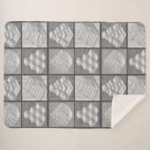 Couverture Sherpa Blocks Maze Puzzle Sherpa Blanket (Devant (Horizontal))
