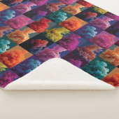 Couverture Sherpa blocs de couleur gras (3/4)