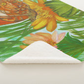 Couverture Sherpa Blooming flower garden (3/4)