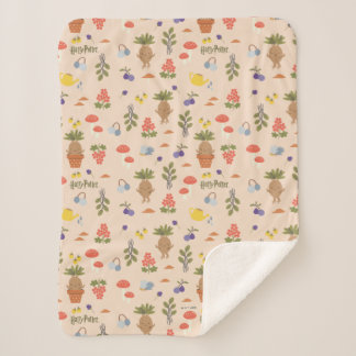 Couverture Sherpa Blooms magiques Mandrake Motif