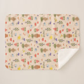 Couverture Sherpa Blooms magiques Mandrake Motif (Devant (Horizontal))