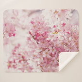 COUVERTURE SHERPA BLOSSOM ROSE ET CHERRY BLANC (Devant (Horizontal))