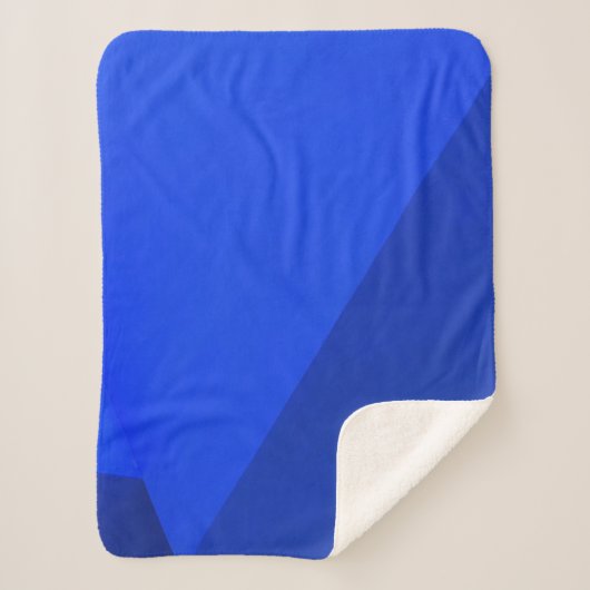 Couverture Sherpa Blue and black wooden board (Devant)