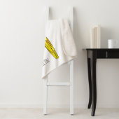 Couverture Sherpa Blue-and-yellow macaw bird cartoon illustration (En situation)