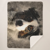 Couverture Sherpa Blue Collie (Devant)