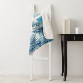 Couverture Sherpa Blue Horizon Solitary Sailboat (En situation)