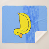 Couverture Sherpa Blue Popcorn Anime Ducky (Devant (Horizontal))