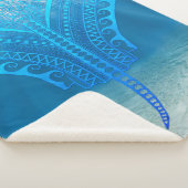 Couverture Sherpa Blue Tribal Stingray (3/4)