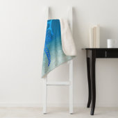 Couverture Sherpa Blue Tribal Stingray (En situation)