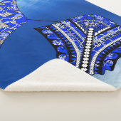 Couverture Sherpa Blue Tribal Stingrays (3/4)