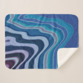 Couverture Sherpa Blue Wave (Devant (Horizontal))
