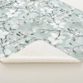 Couverture Sherpa Blue White Floral Dragonflies (3/4)