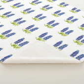 Couverture Sherpa Bluebonnets Texas Flowers Fleur sauvage Aquarelle (3/4)