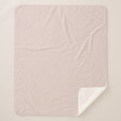 Couverture Sherpa Blush Pink Baby Fleece Blanket with Sherpa Backing (Devant)