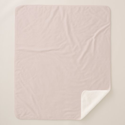 Couverture Sherpa Blush Pink Baby Fleece Blanket with Sherpa Backing (Devant)