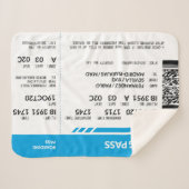 Couverture Sherpa Boarding Pass (blue) (Devant (Horizontal))