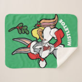 Couverture Sherpa BOGS BUNNY™ & Lola "Merry Mistletoe" (Devant (Horizontal))