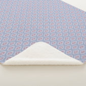 Couverture Sherpa Bohème Bleue et Rose (3/4)
