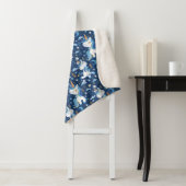 Couverture Sherpa Boho bleu avec licorne (En situation)