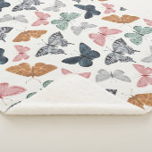 Couverture Sherpa Boho Butterfly Baby shower Cadeau (3/4)