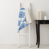 Couverture Sherpa Boho Chic Paisley sans fil Oriental (En situation)