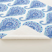 Couverture Sherpa Boho Chic Paisley sans fil Oriental (3/4)