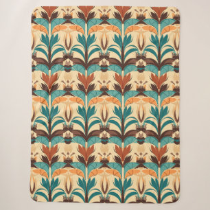 Couverture Sherpa Boho moderne du milieu du siècle