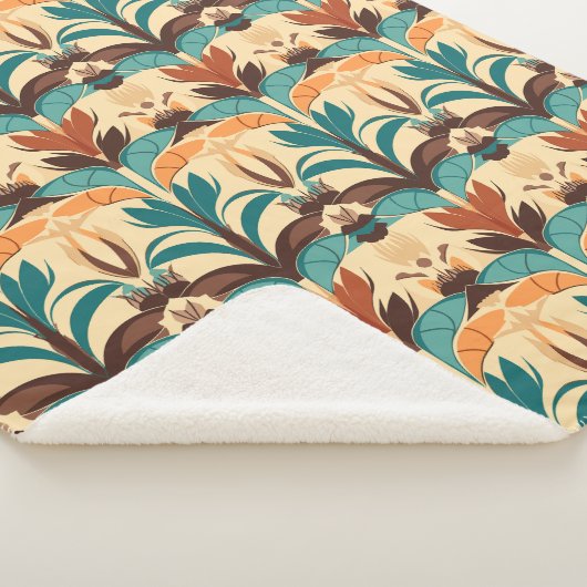 Couverture Sherpa Boho moderne du milieu du siècle (3/4)