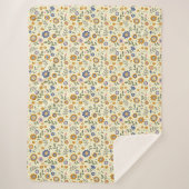Couverture Sherpa Boho motif 01,w Lyellow BG (Devant)