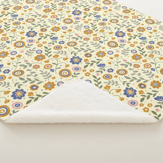 Couverture Sherpa Boho motif 01,w Lyellow BG (3/4)
