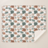 Couverture Sherpa BOHO Motif esthétique A12x4.blanc (Devant (Horizontal))