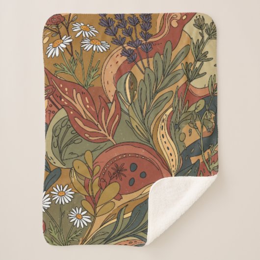 Couverture Sherpa Boho Rhapsody Sherpa Blanket (Devant)