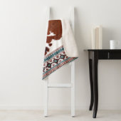 Couverture Sherpa Boho South Western Nom de la vache (En situation)