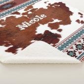 Couverture Sherpa Boho South Western Nom de la vache (3/4)