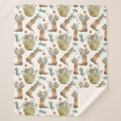 Couverture Sherpa Boho Western Floral Sherpa Blanket (Devant)