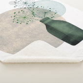 Couverture Sherpa Boho Zen Dandelions Floraux Dans Une Bouteille (3/4)