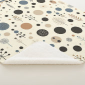 Couverture Sherpa Bois Abstrait (3/4)
