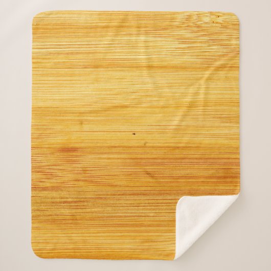 Couverture Sherpa Bois bambou texture arrière - plan (Devant)