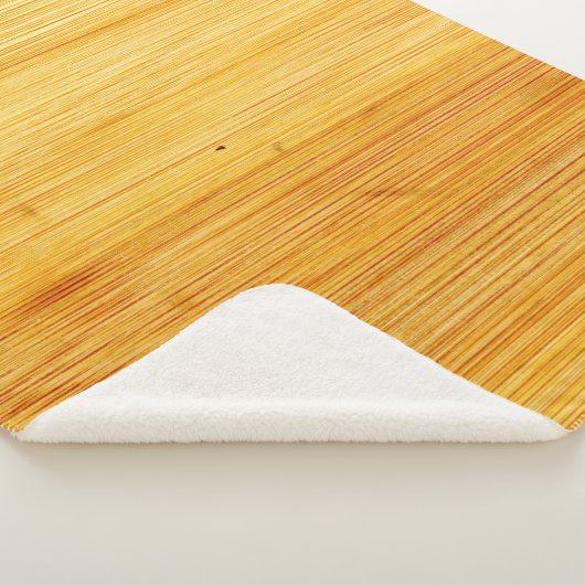 Couverture Sherpa Bois bambou texture arrière - plan (3/4)