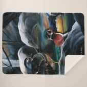 Couverture Sherpa Bois Canards Étang (Devant (Horizontal))