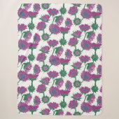 Couverture Sherpa Bois Imprimer tournesol rose (Devant)