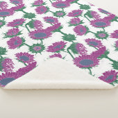 Couverture Sherpa Bois Imprimer tournesol rose (3/4)