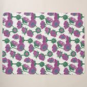 Couverture Sherpa Bois Imprimer tournesol rose (Devant (Horizontal))