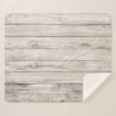 Couverture Sherpa Bois vieux sans couture : Arrière - plan mural tex (Devant (Horizontal))