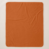 Couverture Sherpa Bolognese/ Rouille foncée orange (Devant)