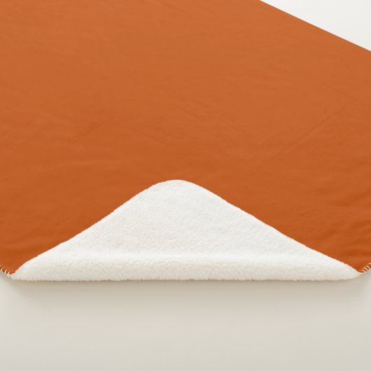 Couverture Sherpa Bolognese/ Rouille foncée orange (3/4)