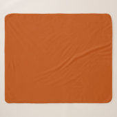 Couverture Sherpa Bolognese/ Rouille foncée orange (Devant (Horizontal))
